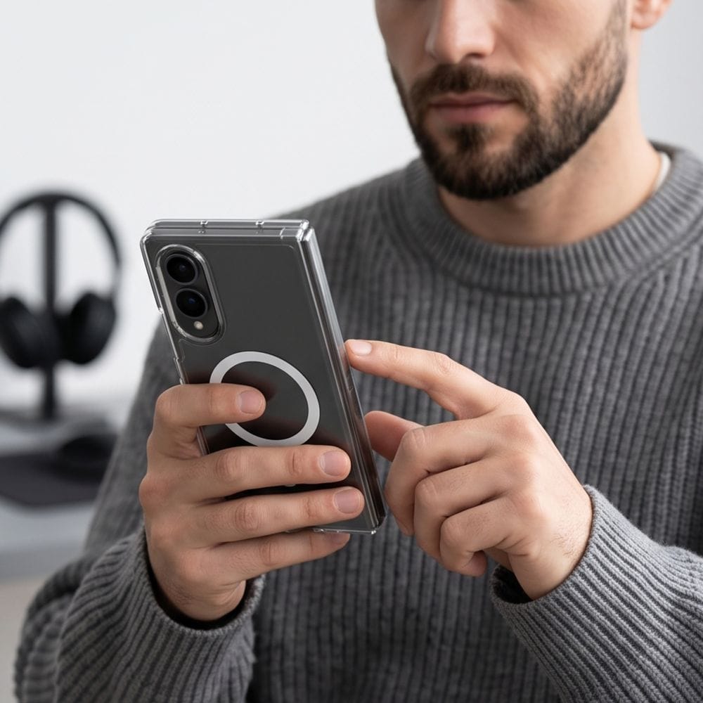 Θήκη Samsung Galaxy Z Fold 8 Tech-Protect FlexAir Hybrid MagSafe Clear - Image 3