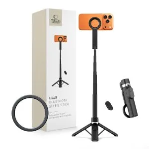 Selfie Stick και τρίποδο κινητού Tech-Protect L11S MagSafe Bluetooth Black