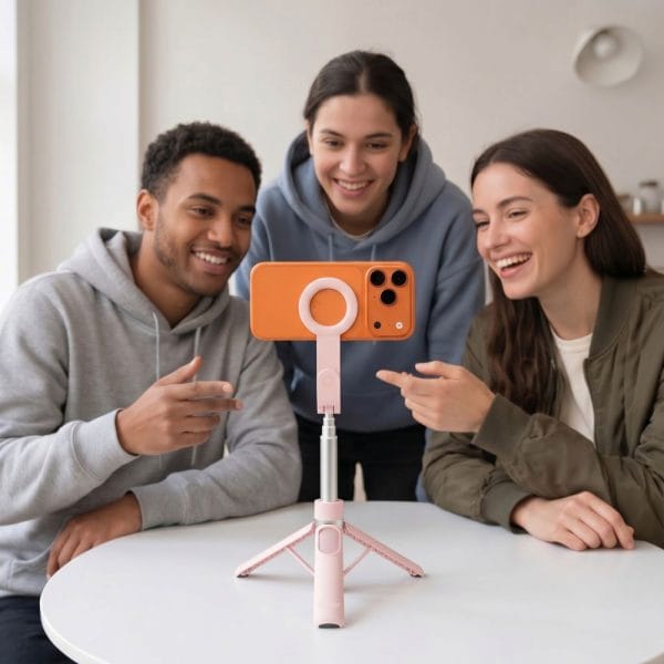 Selfie Stick & Τρίποδο Κινητού Tech-Protect L11S MagSafe Bluetooth Ροζ - Image 11