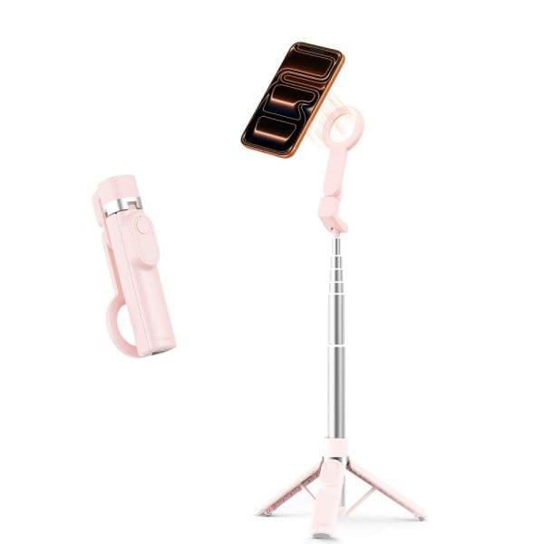 Selfie Stick & Τρίποδο Κινητού Tech-Protect L11S MagSafe Bluetooth Ροζ - Image 4