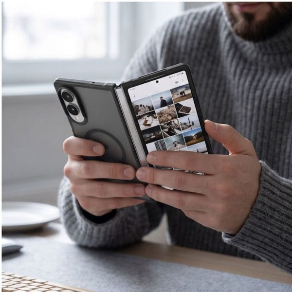 Θήκη Samsung Galaxy Z Fold 7 / 8 Ultra Tech-Protect MagMat MagSafe Matte Black - Image 7