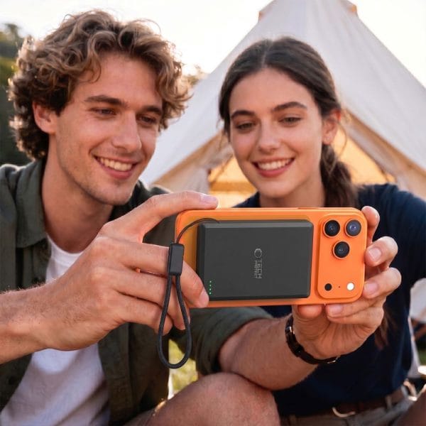 Power Bank MagSafe 10000mAh Tech-Protect PB40 LifeMag Qi2.2 25W Black - Image 5
