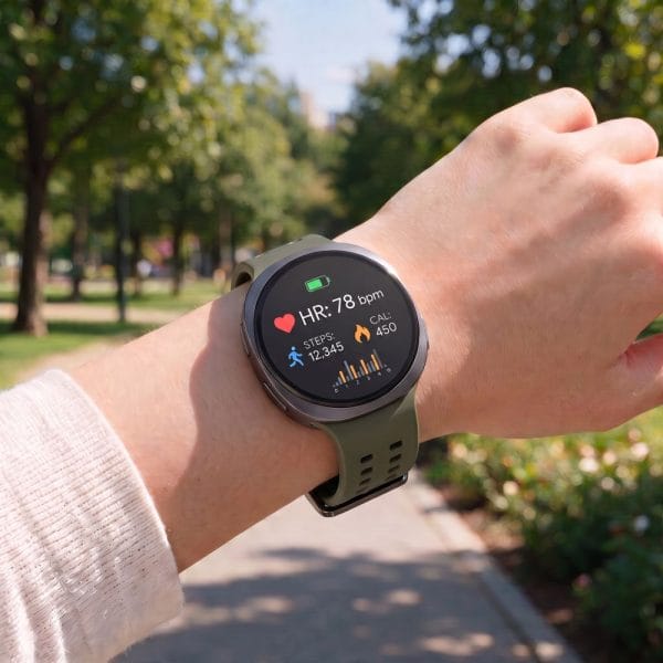 Λουράκι Samsung Galaxy Watch 8 / 9 / Classic 40 / 44 / 46mm Tech-Protect Silicone Air Olive Green - Image 5