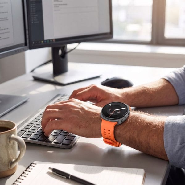 Λουράκι Samsung Galaxy Watch 8 / 9 / Classic 40 / 44 / 46mm Tech-Protect Silicone Air Tangerine Orange - Image 5