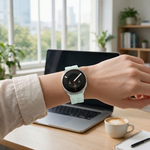 Λουράκι Samsung Galaxy Watch 8 / 9 / Classic 40 / 44 / 46mm Tech-Protect Silicone Evo Mint Cream - Image 6