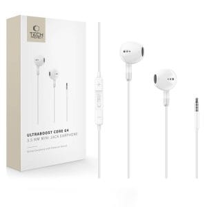 Ενσύρματα Ακουστικά Mini Jack 3.5mm Tech-Protect UltraBoost Core G4 White