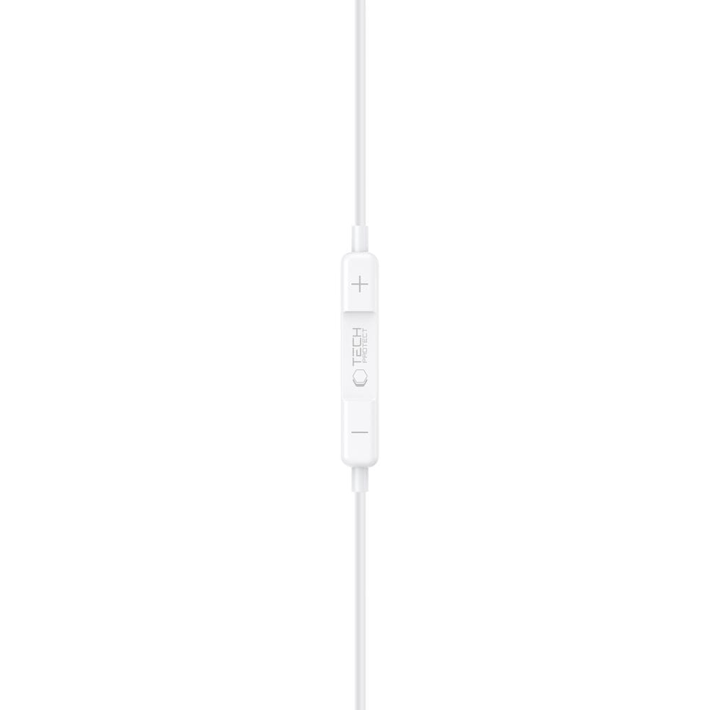 Ενσύρματα Ακουστικά USB-C με Μικρόφωνο Tech-Protect Ultraboost Core G3 White - Image 3