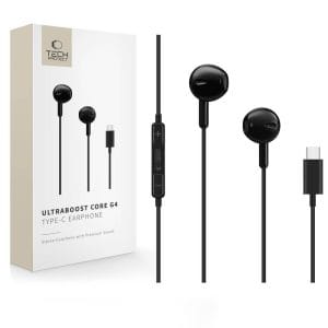 Ενσύρματα Ακουστικά USB-C Tech-Protect UltraBoost Core G4 Black