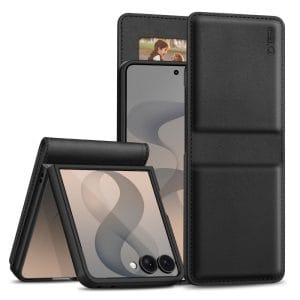 Θήκη πορτοφόλι Samsung Galaxy Z Flip 8 Tech-Protect Wallet Black
