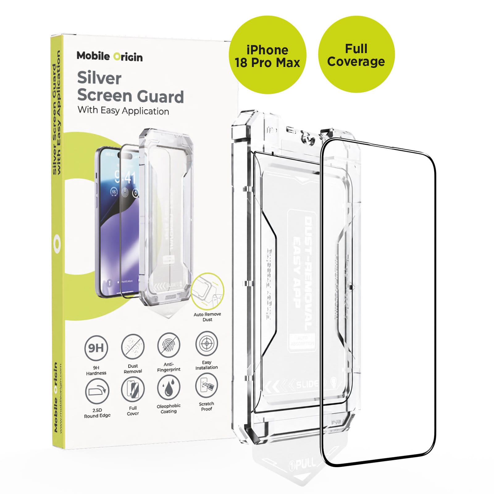 Mobile Origin Screen Guard with Easy Application iPhone 18 Pro Max
