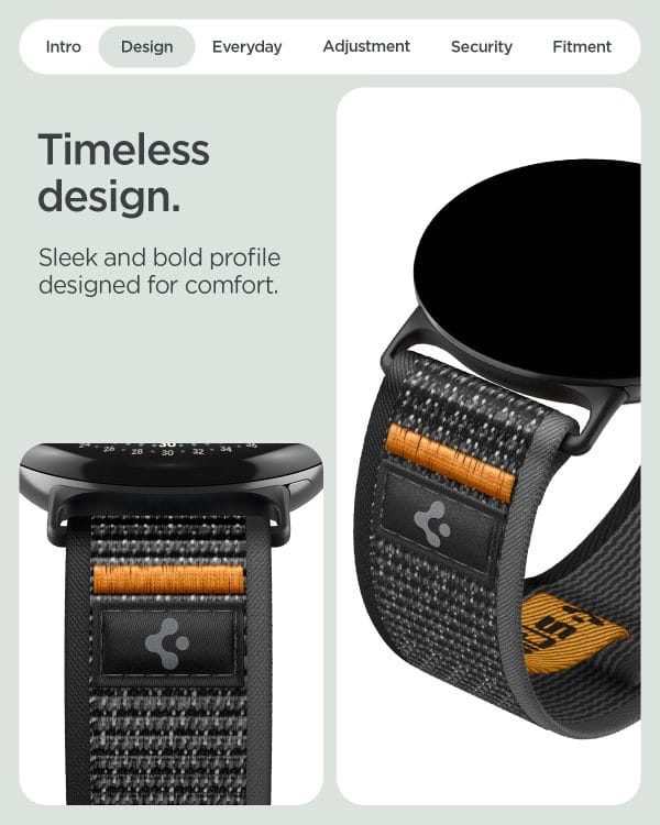 Spigen Athlex Air active black orange - Google Pixel Watch 5/4/3 41mm/2/1
