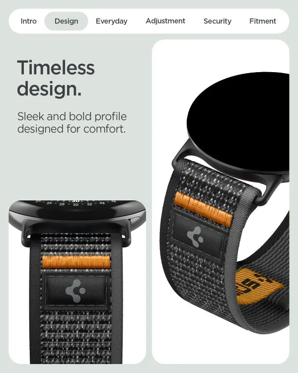 Spigen Athlex Air active black orange - Google Pixel Watch 5/4/3 41mm/2/1