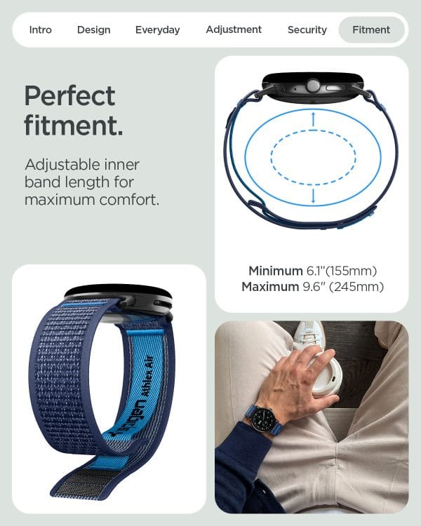 Spigen Athlex Air active navy blue - Google Pixel Watch 5/4/3 45mm