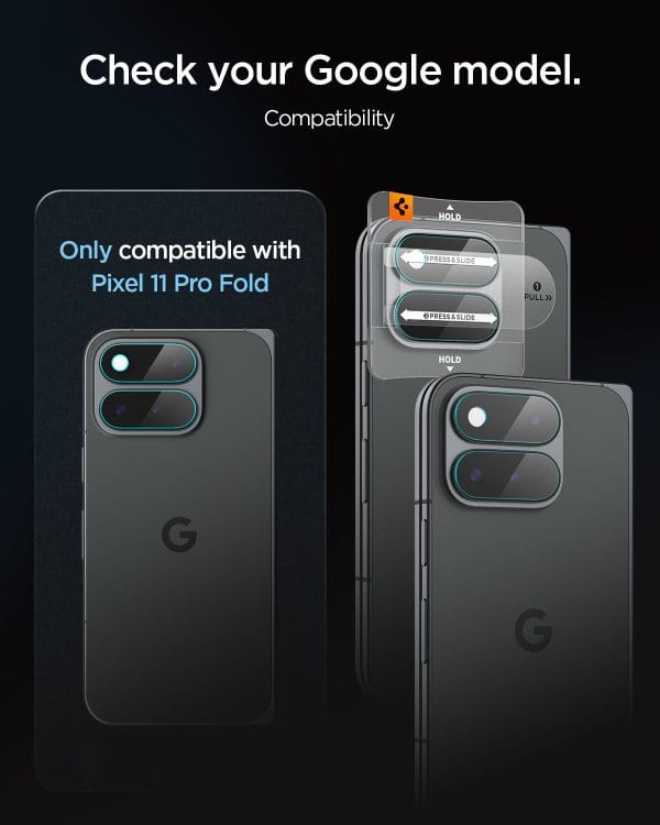 Spigen Glass tR EZ Fit Optik Pro 2 Pack crystal clear - Google Pixel 11 Pro Fold