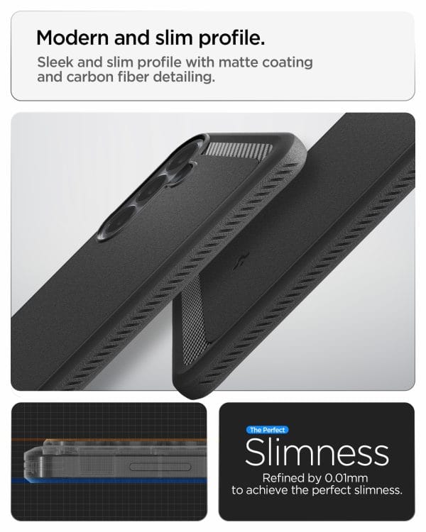 Spigen Rugged Armor matte black - Samsung Galaxy S26 FE