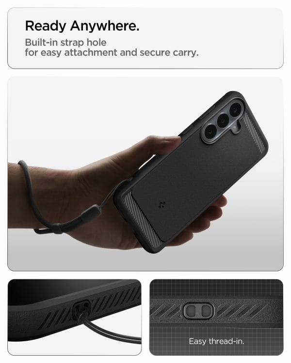Spigen Rugged Armor matte black - Samsung Galaxy S26 FE