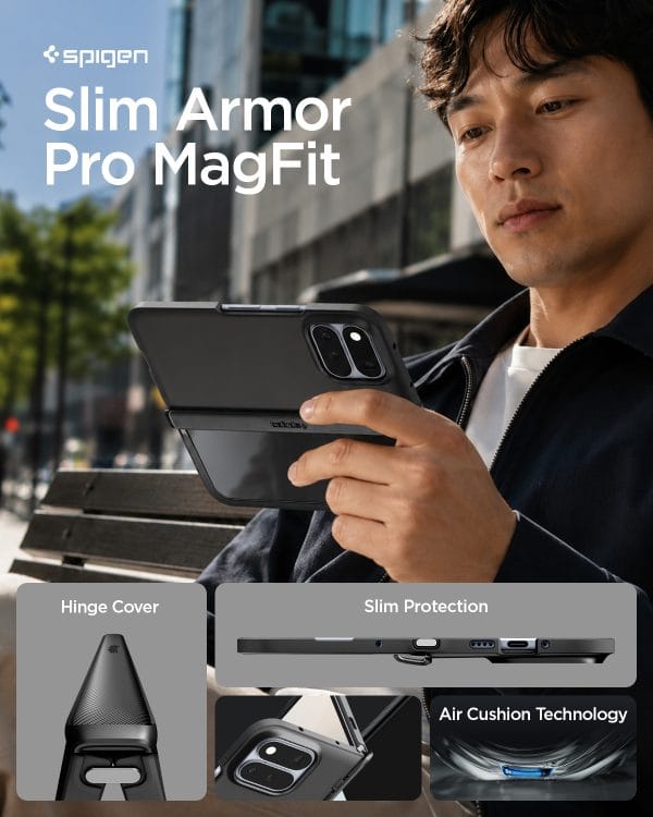 Spigen Slim Armor Pro MagSafe black - Google Pixel 11 Pro Fold