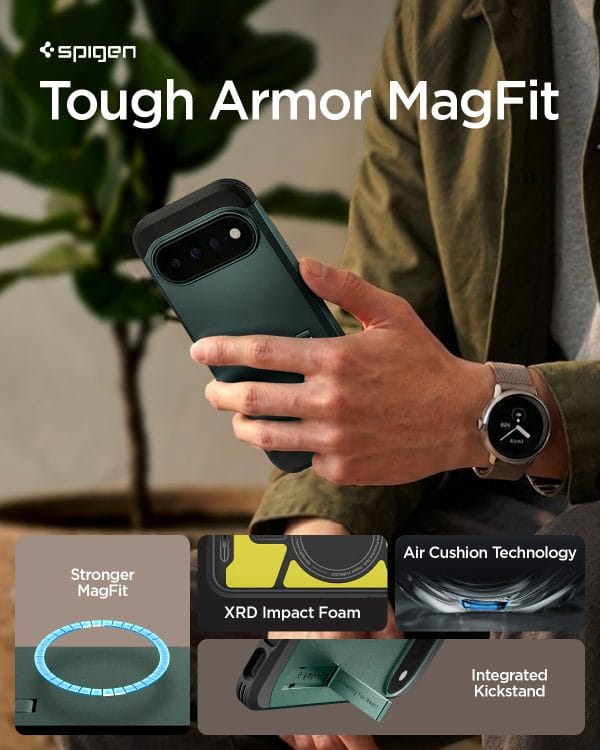 Spigen Tough Armor MagSafe abyss green - Google Pixel 11 Pro XL