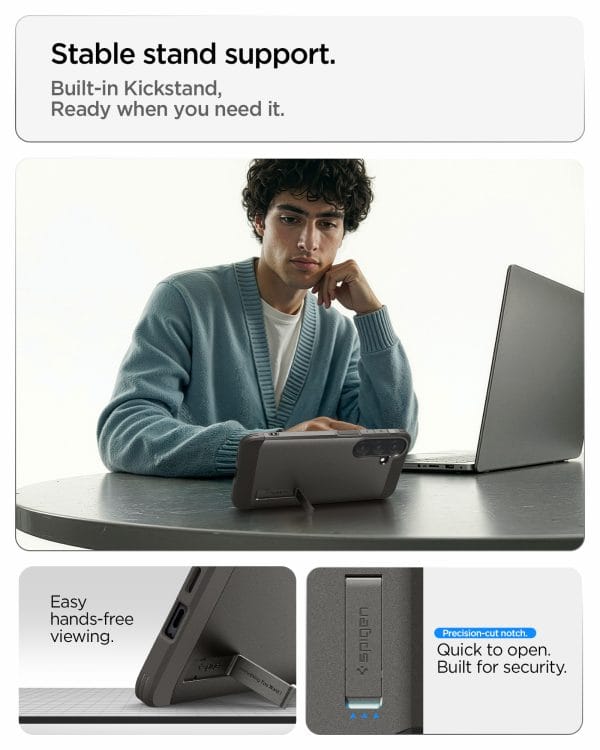 Spigen Tough Armor MagSafe gunmetal - Samsung Galaxy S26 FE
