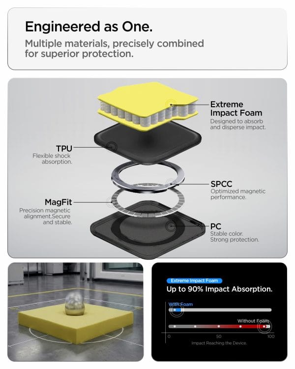 Spigen Tough Armor MagSafe gunmetal - Samsung Galaxy S26 FE
