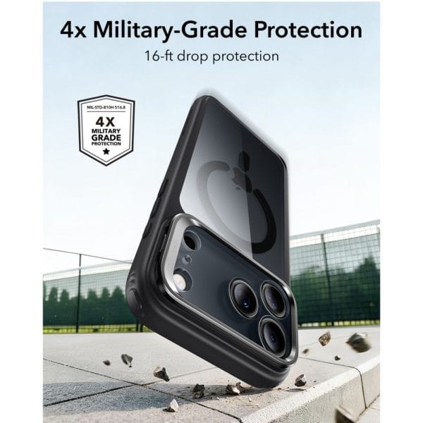 Θήκη iPhone 17 Pro / 18 Pro ESR Classic Hybrid Kickstand MagSafe Clear/Black - Image 4