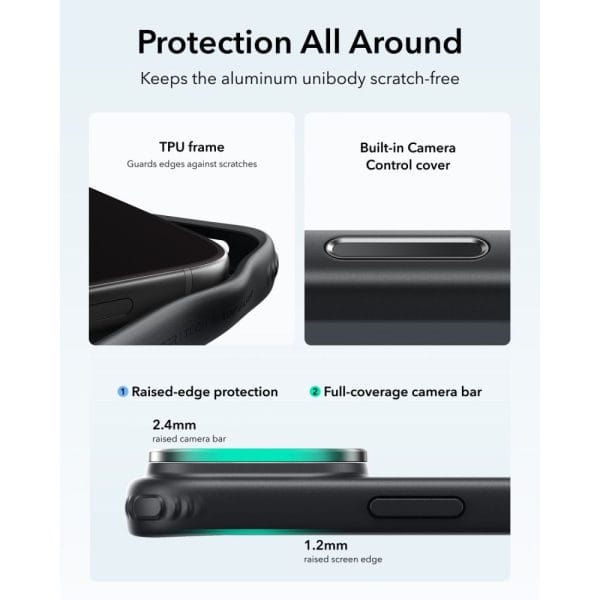 Θήκη iPhone 17 Pro / 18 Pro ESR Classic Hybrid Kickstand MagSafe Clear/Black - Image 5