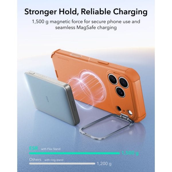 Θήκη iPhone 17 Pro / 18 Pro ESR Cyber Tough Kickstand MagSafe Orange - Image 7