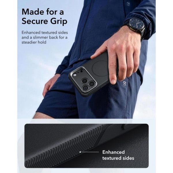 Θήκη iPhone 17 Pro Max / 18 Pro Max ESR Cyber Tough Kickstand MagSafe Black - Image 6