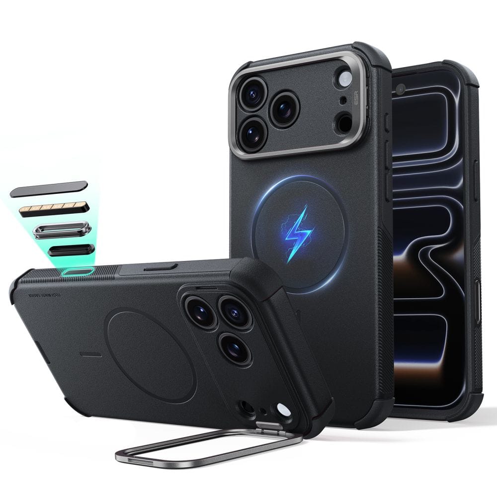 Θήκη iPhone 17 Pro Max / 18 Pro Max ESR Cyber Tough Kickstand MagSafe Black