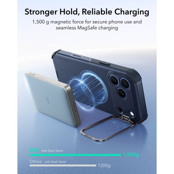 Θήκη iPhone 17 Pro Max / 18 Pro Max ESR Cyber Tough Kickstand MagSafe Blue - Image 7