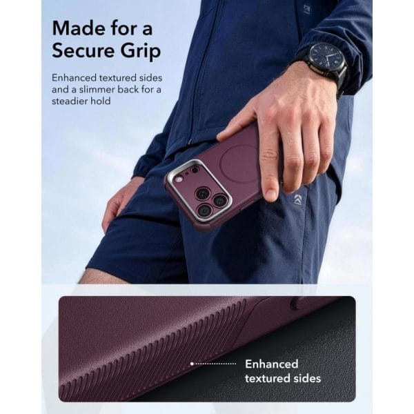 Θήκη iPhone 17 Pro Max / 18 Pro Max ESR Cyber Tough Kickstand MagSafe Deep Burgundy - Image 6