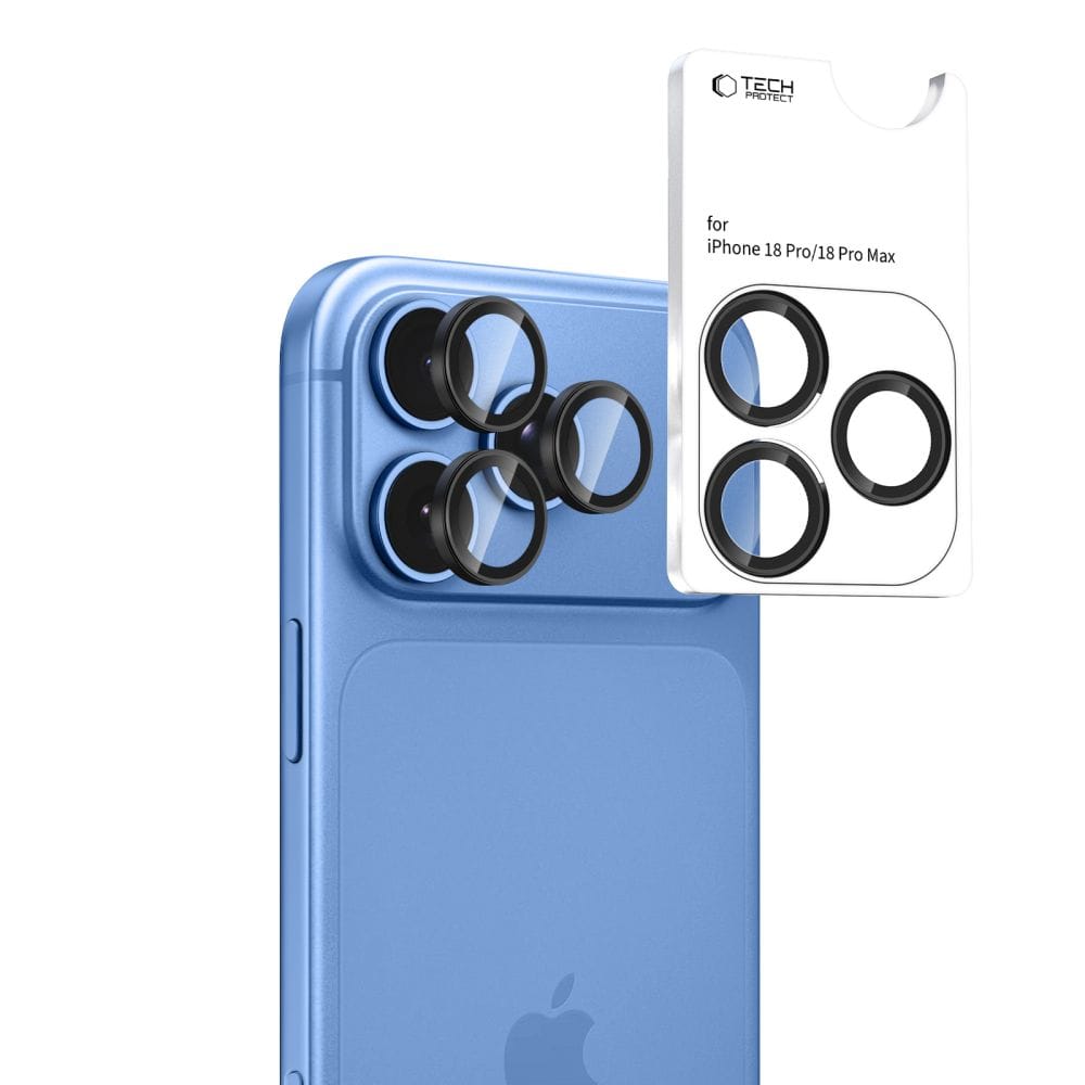Προστατευτικό Κάμερας iPhone 18 Pro / 18 Pro Max Tech-Protect Camring Fit+ Black - Image 2