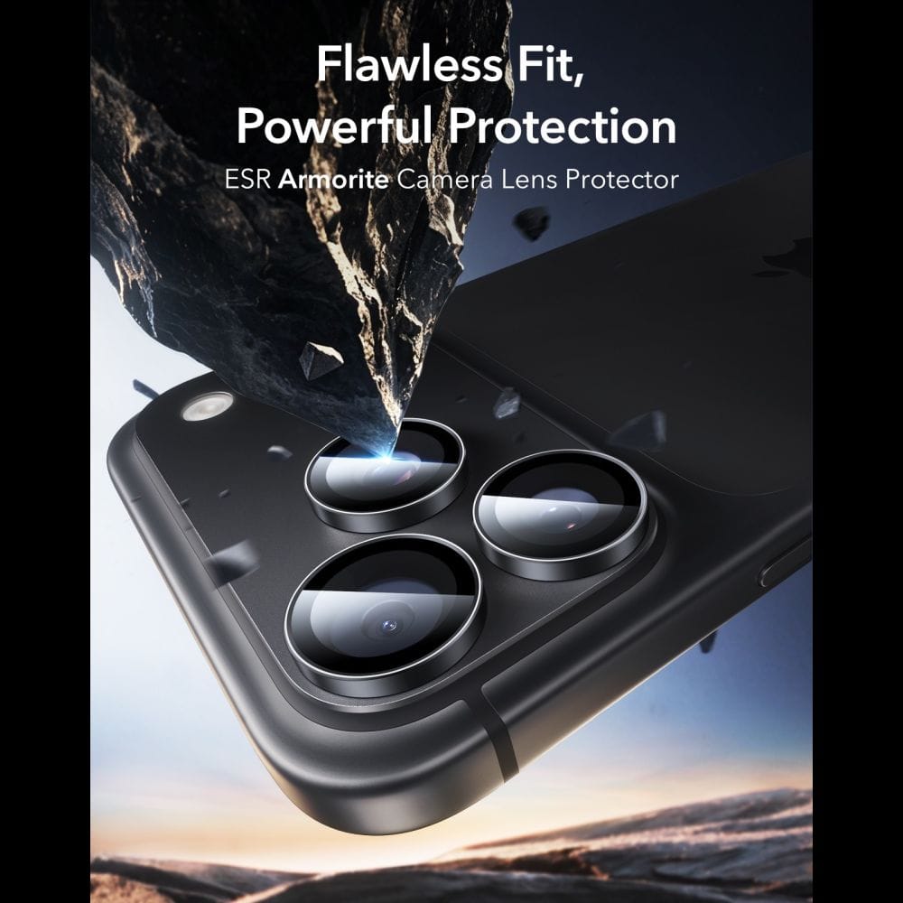 Τζάμι Προστασίας Κάμερας iPhone 18 Pro / 18 Pro Max ESR Armorite Camera Protector Black - Image 2