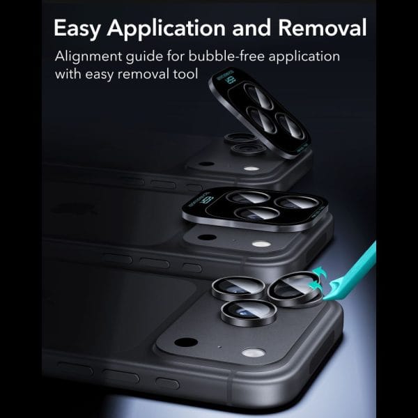 Τζάμι Προστασίας Κάμερας iPhone 18 Pro / 18 Pro Max ESR Armorite Camera Protector Black - Image 7