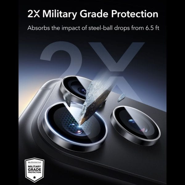 Τζάμι Προστασίας Κάμερας iPhone 18 Pro / 18 Pro Max ESR Armorite Camera Protector Clear - Image 4