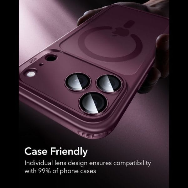 Τζάμι Προστασίας Κάμερας iPhone 18 Pro / 18 Pro Max ESR Armorite Camera Protector Deep Burgundy - Image 8