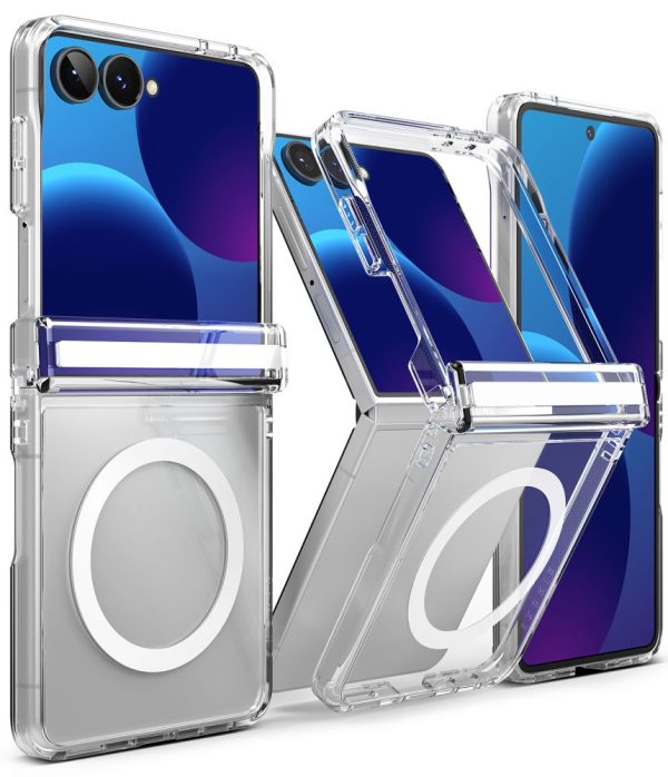 Θήκη Samsung Galaxy Z Flip 8 Ringke Fusion Flap Magnetic MagSafe Clear - Image 4