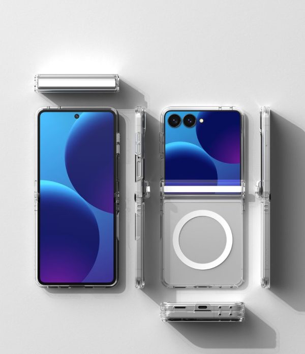 Θήκη Samsung Galaxy Z Flip 8 Ringke Fusion Flap Magnetic MagSafe Clear - Image 5