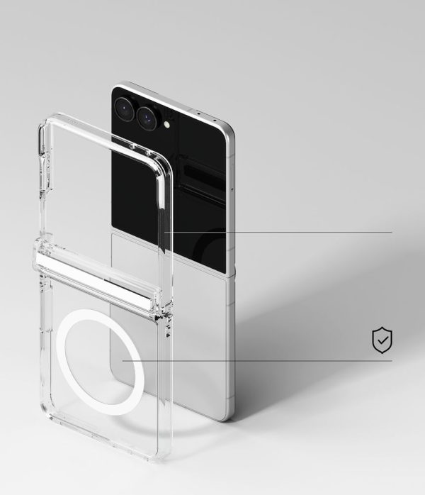 Θήκη Samsung Galaxy Z Flip 8 Ringke Fusion Flap Magnetic MagSafe Clear - Image 8
