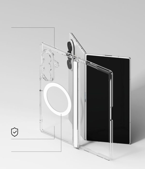 Θήκη Samsung Galaxy Z Fold 8 Ultra Ringke Fusion Flap Magnetic MagSafe Clear - Image 8