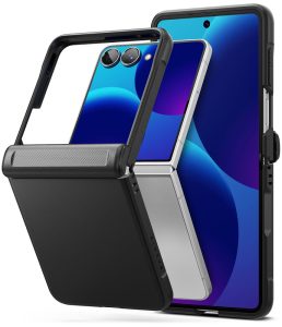 Θήκη Samsung Galaxy Z Flip 8 Ringke Onyx Flap Black με προστασία μεντεσέ