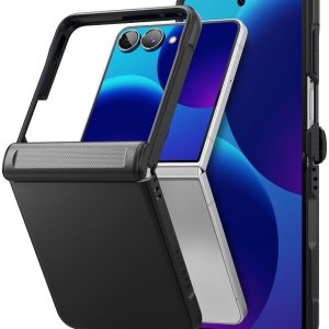 Θήκη Samsung Galaxy Z Flip 8 Ringke Onyx Flap Black με προστασία μεντεσέ