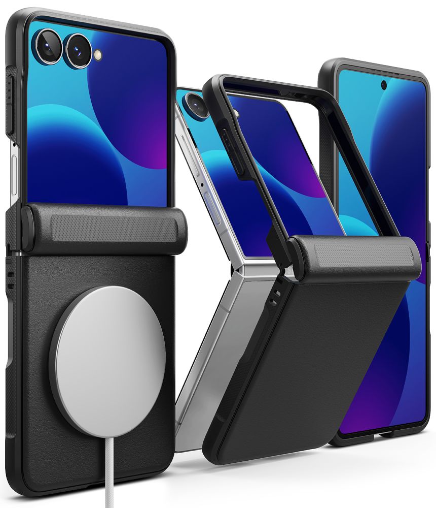 Θήκη Samsung Galaxy Z Flip 8 Ringke Onyx Flap Magnetic MagSafe Black - Image 2