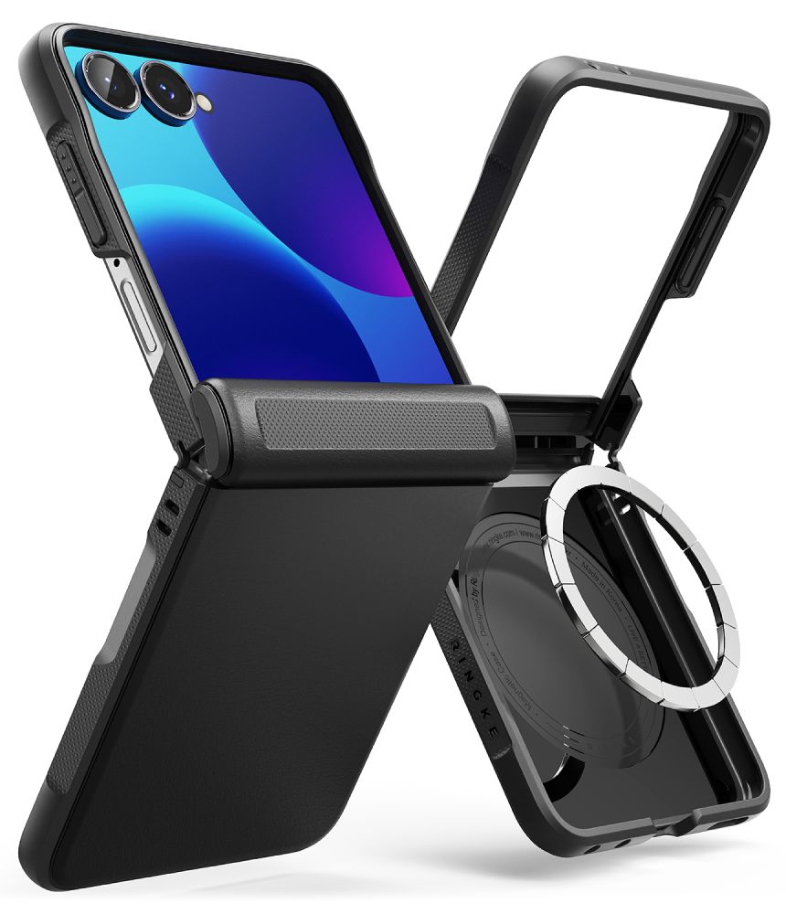Θήκη Samsung Galaxy Z Flip 8 Ringke Onyx Flap Magnetic MagSafe Black - Image 3