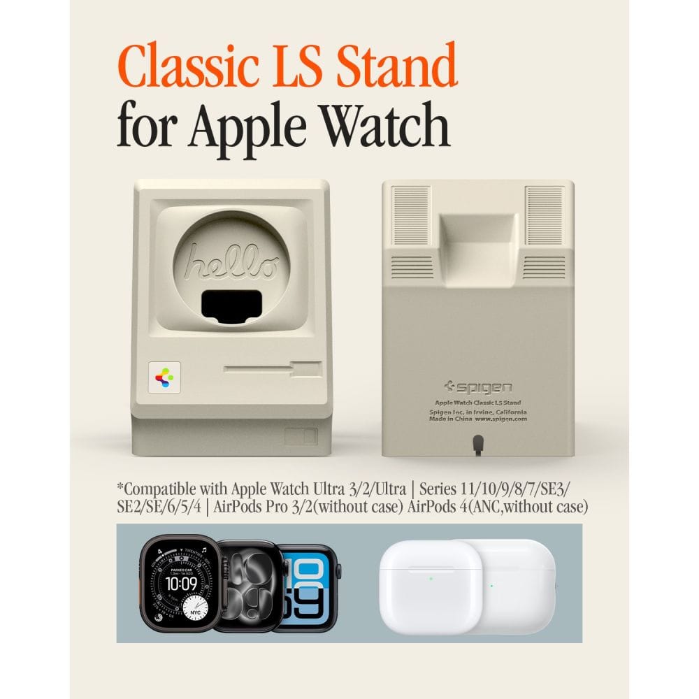 Βάση για Φόρτιση Apple Watch & AirPods Spigen Classic LS Stone (AMP11668) - Image 2