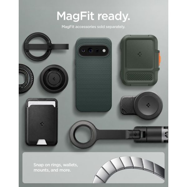 Θήκη Google Pixel 11 Pro Spigen Liquid Air MagFit MagSafe Abyss Green (ACS11858) - Image 11