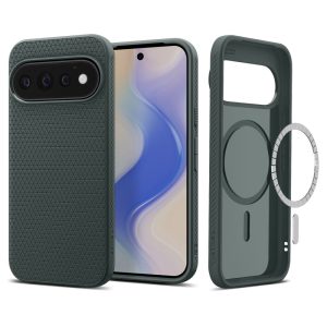 Θήκη Google Pixel 11 Pro Spigen Liquid Air MagFit MagSafe Abyss Green