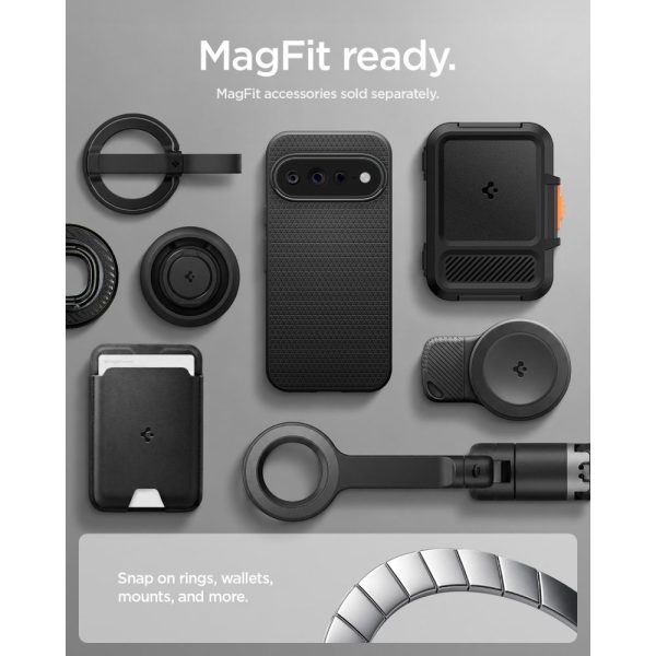 Θήκη Google Pixel 11 Pro Spigen Liquid Air MagFit MagSafe Matte Black (ACS11429) - Image 11
