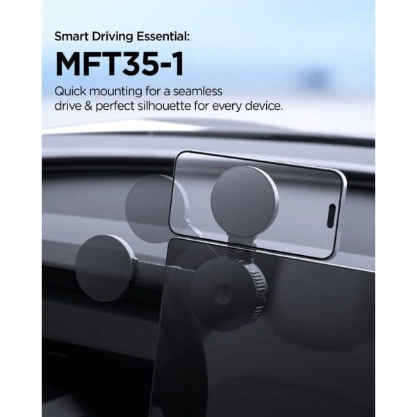 Μαγνητική Βάση Κινητού Αυτοκινήτου Spigen MFT35-1 MagSafe για Ταμπλό / Παρμπρίζ / Οθόνη Black (ACP11659) - Image 6