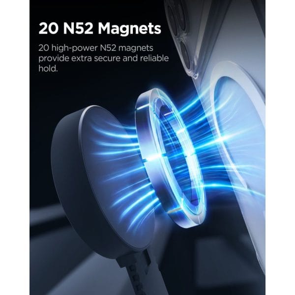 Μαγνητική Βάση Κινητού Αυτοκινήτου Spigen MFT35-1 MagSafe για Ταμπλό / Παρμπρίζ / Οθόνη Black (ACP11659) - Image 9